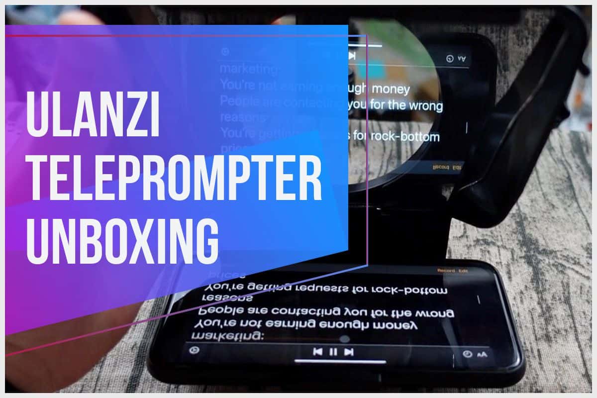 Marketing Gear: Ulanzi PT-15 Teleprompter unboxing